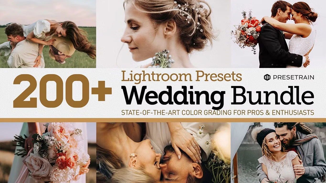 CreativeMarket 200 Wedding Presets Bundle 6172458 Image 1
