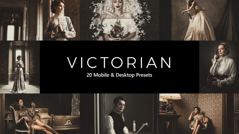 20 Victorian Lightroom Presets &amp; LUTs Image 1