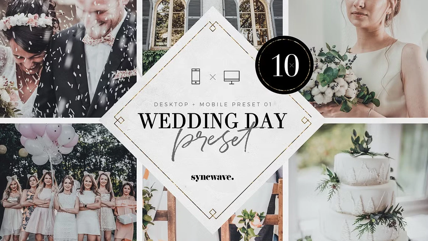 CreativeMarket Wedding Day Lightroom Presets Bundle