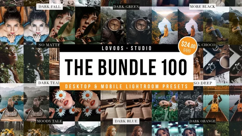 CreativeMarket The Bundle 100 Lightroom Presets Image 1