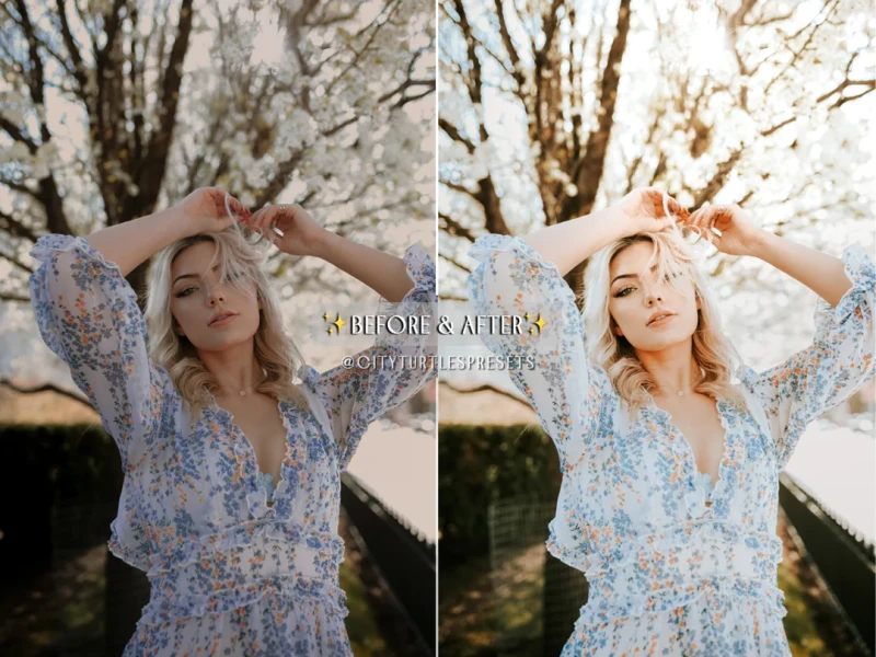 CityTurtles Bright Airy Clean Natural Portrait Lightroom Presets