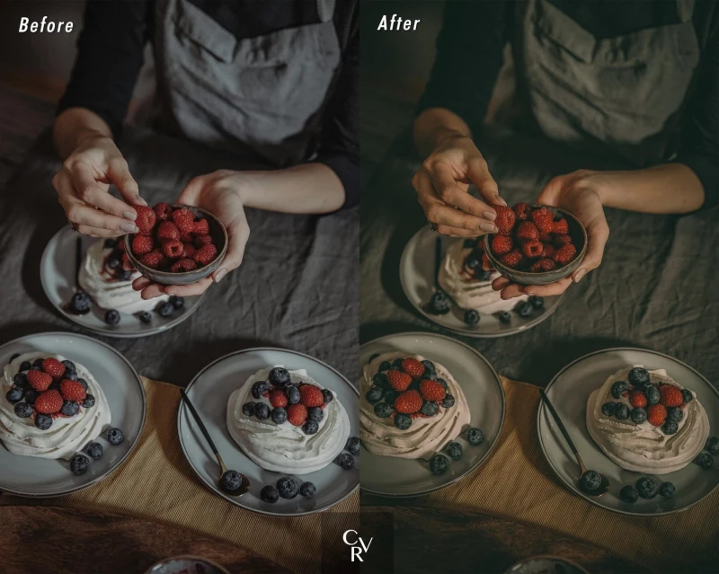 CVRpresets 15 Cinematic Food Desktop and Mobile Lightroom Presets