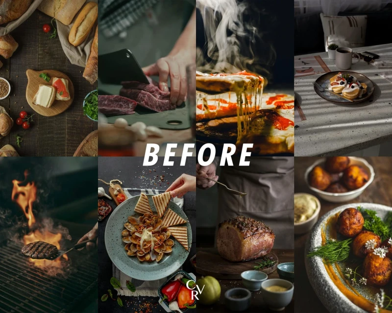 CVRpresets 15 Cinematic Food Desktop and Mobile Lightroom Presets