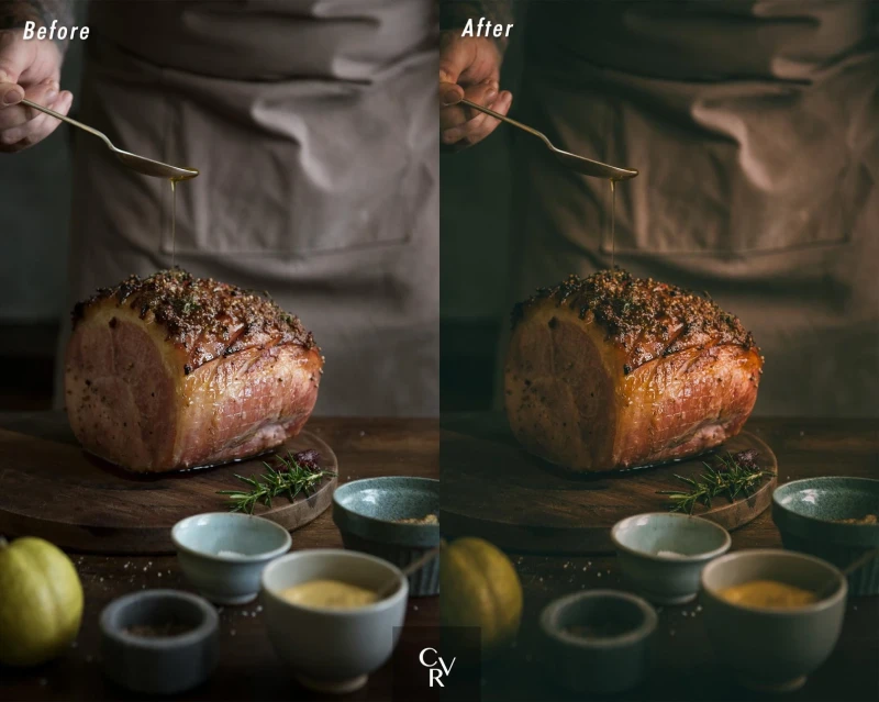 CVRpresets 15 Cinematic Food Desktop and Mobile Lightroom Presets