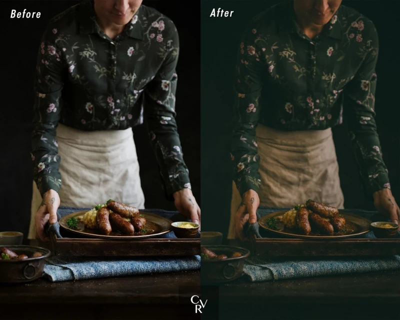 CVRpresets 15 Cinematic Food Desktop and Mobile Lightroom Presets