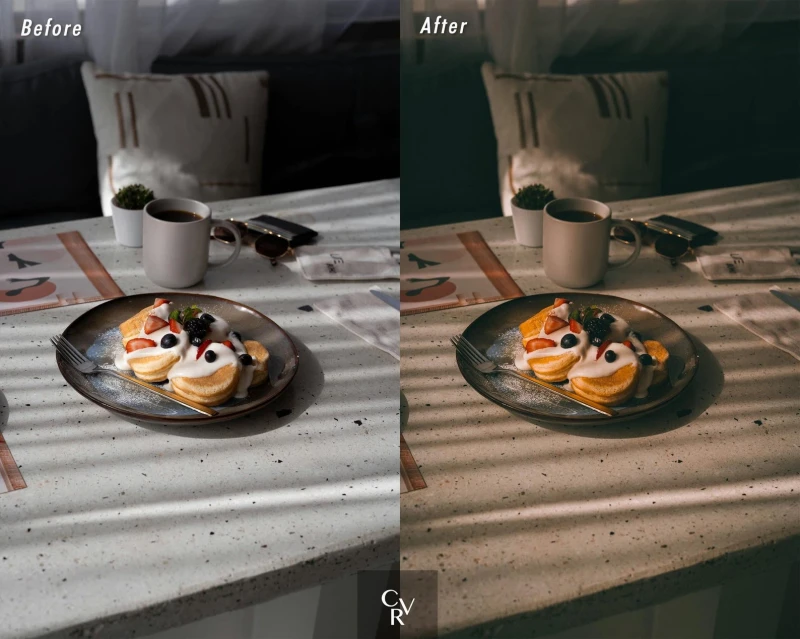 CVRpresets 15 Cinematic Food Desktop and Mobile Lightroom Presets